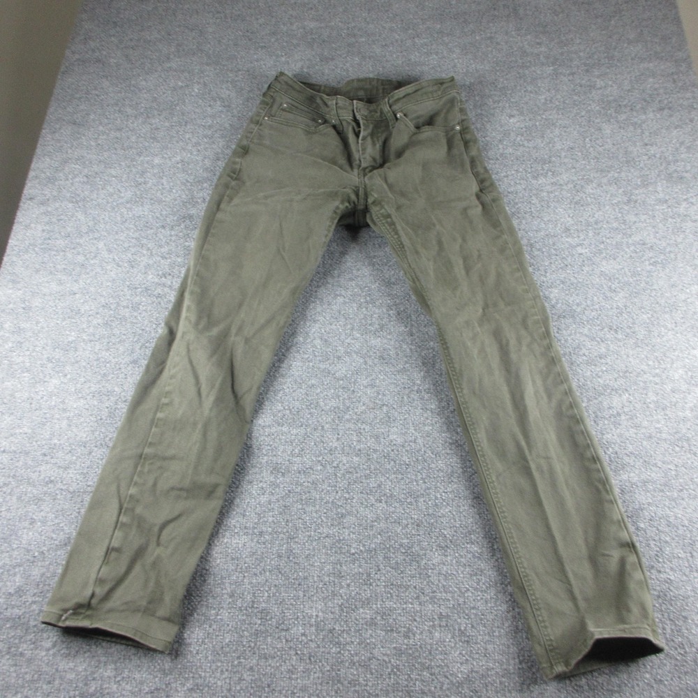 Levis 511 Jeans Mens 32x31 Green‎ Slim Straight Medium Wash Stretch Denim Casual